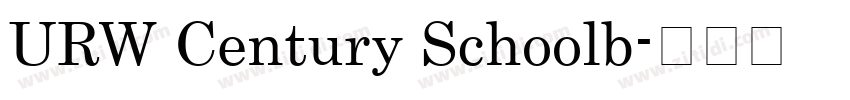 URW Century Schoolb字体转换